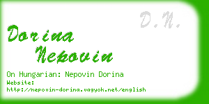 dorina nepovin business card